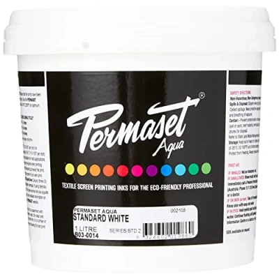 Afbeelding van Permaset Aqua inkt voor canvasdruk wit 1 liter