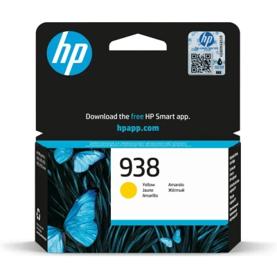 Afbeelding van HP 938 Yellow Original Ink Cartridge inktcartridge 1 stuk(s) Origineel Normaal rendement Geel