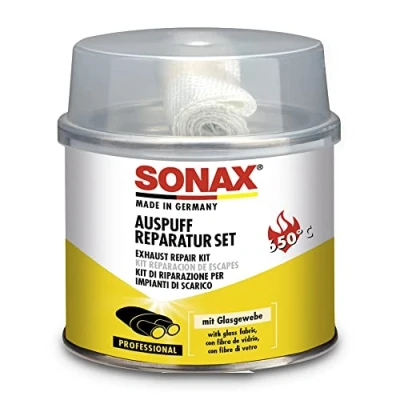 Afbeelding van SONAX Uitlaatreparatieset (200 g) sluit grotere scheuren, gaten en lekkende plekken duurzaam, snel absoluut gasdicht art.nr. 05531410