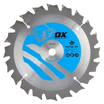 Afbeelding van OX Tools TCTW TF 1361020 20 Tanden ATB Hout Snijden Dunne Kerf Cirkelzaagblad 136/10 mm Silver/Blue