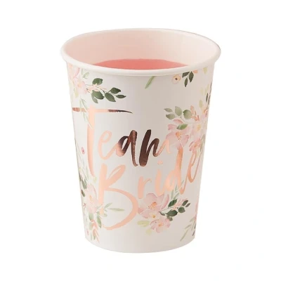Afbeelding van Team Bride Bloemetjes Rosé Goud 8 stuks