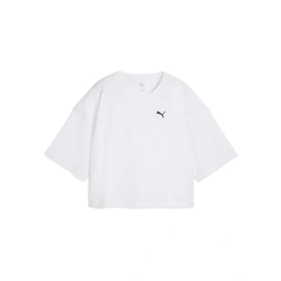 Afbeelding van Puma Wardrobe E Kurzes Oversized Tshirt basic, Dames, Maat: XS, White