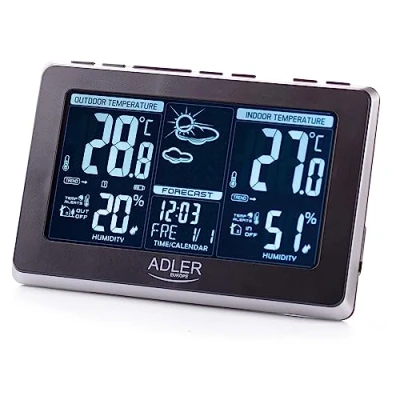 Afbeelding van Adler AD 1175 Weerstation 21,2 x 2,9 13,9 cm