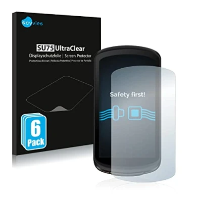 Afbeelding van Savvies Screenprotector voor Garmin Edge 1040 Solar Folie Beschermfolie transparant (6 Stuks)