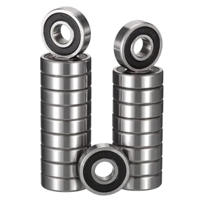 Afbeelding van TUZUK 20 stuks 607 2RS kogellagers afgedicht 7 x 19 6 mm voorgesmeerd / chroomstaal/rubber dubbele afdichting, 607RS miniatuur groefkogellagers