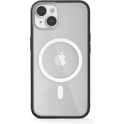 Afbeelding van Woodcessories clear Case bio MagSafe geschikt voor iPhone 14 eco vriendelijk gemaakt van materialen en draadloos laden Black