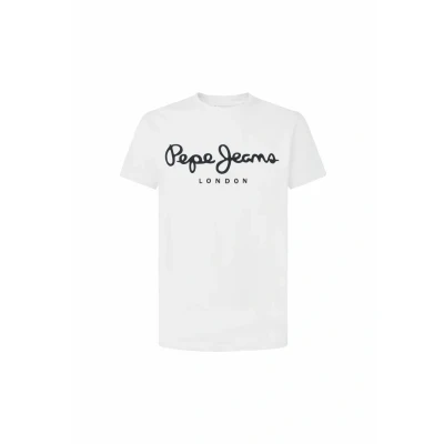 Afbeelding van Pepe Jeans Original Stretch Tshirt print, Heren, Maat: XS, White