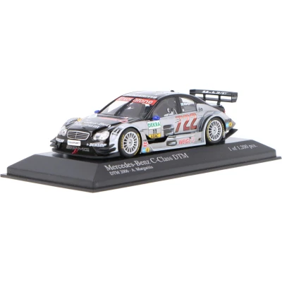 Afbeelding van Mercedes Benz C Klasse AMG Minichamps Modelauto 1:43 2006 Alexandros Margaritis Persson Motorsport