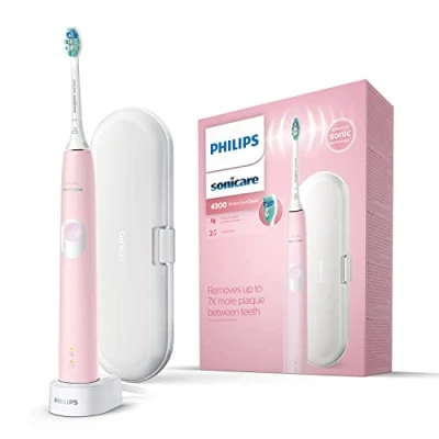 Afbeelding van Philips Sonicare ProtectiveClean Model 4300 elektrische tandenborstel, pastelroze (EU stekker)