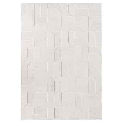 Afbeelding van Buitenkleed Elvora Curve Crème 280x370 Cm