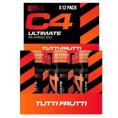 Afbeelding van Cellucor C4 Pre Workout Ultimate Shot 12x 60ml Tutti Frutti