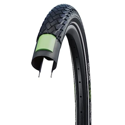 Afbeelding van Schwalbe Buitenband 24 1.75 (47 507) Marathon Performance zwart refelectie