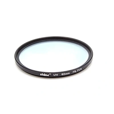 Afbeelding van vhbw Universeel UV filter voor cameralenzen met 62 mm filterschroefdraad beschermingsfilter, zwart