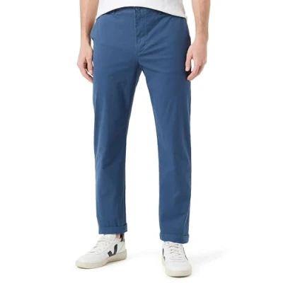 Afbeelding van Tommy Hilfiger Heren Mercer Essential Twill Chino Geweven Broek, Blauw, 29W/34L, Egeïsche Zee, 29W / 34L
