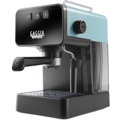 Afbeelding van Gaggia Espresso deluxe handmatige koffiezetapparaat en cappuccinozetapparaat met melkschuim, stormgrijs.