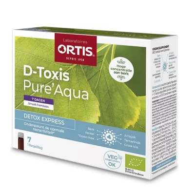 Afbeelding van D Toxis Pure Aqua Framboos 7x15ml