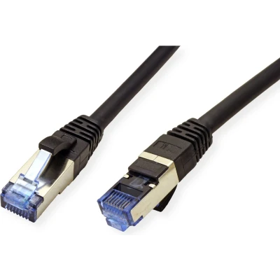 Afbeelding van VALUE patchkabel Cat. 6A (klasse EA) S/FTP (PiMF), LSOH, zwart, 5 m