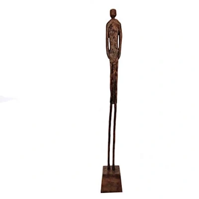 Afbeelding van Casablanca Deco sculptuur figuur XXL Augusta aluminium bruin antieke afwerking mannen lichaam op basis H: 119 cm B: 15 43371