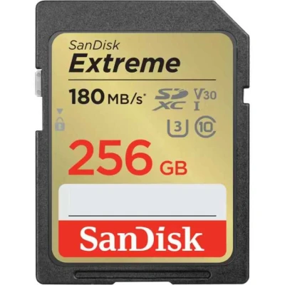Afbeelding van SanDisk Extreme 256GB SDXC Memory Card 180MB/s