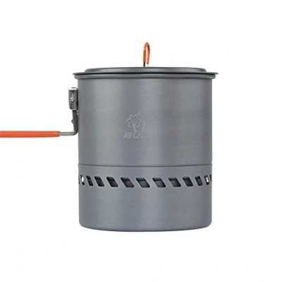 Afbeelding van Tentock Draagbare campingpot met handvat en deksel van siliconen, opvouwbaar, voor buiten, aluminium, ultralicht, picknick, 1,5 l, 2,1 l (1,5 l)
