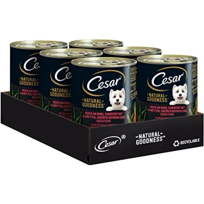 Afbeelding van Cesar Natural Goodness Blik Met Rundvlees 6 X 400G