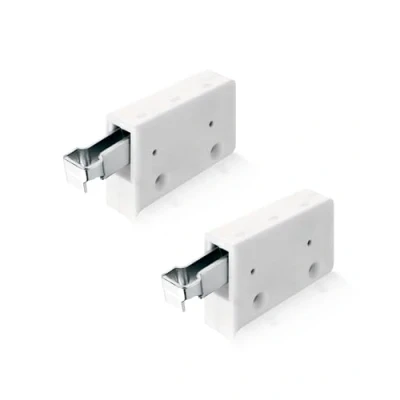 Afbeelding van Gedotec kastenhanger wandkast ophanging wit kasthouder voor schroeven draagvermogen 150 kg gegalvaniseerd staal houder keukenkasten 2 stuks