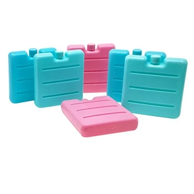Afbeelding van ToCi Koelaccu&#039;s, 6 delige set, klein, mini koelelementen voor de koeltas, koelbox, koelaccu, ruimtebesparende broodtrommel, lunchbox