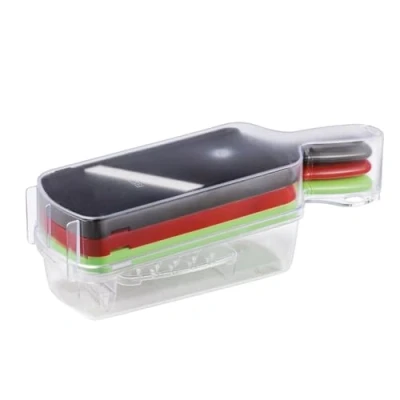 Afbeelding van Kyocera Set van 3 met opbergbox schaaf, kunststof keramiek, rood