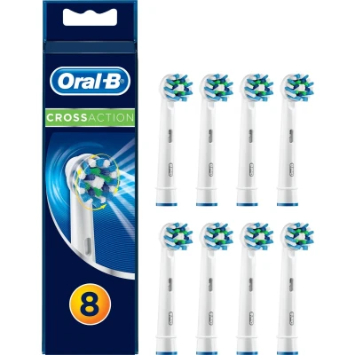 Afbeelding van Oral B Cross Action Opzetborstels 8 Stuks