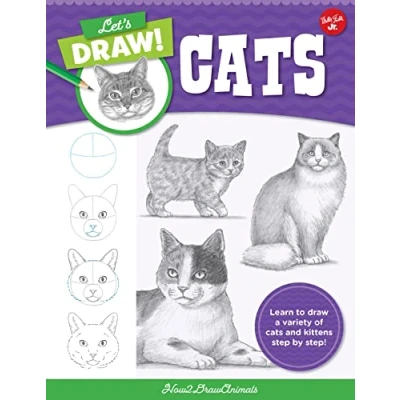 Afbeelding van Let&#039;s draw Cats: Learn to a variety of cats and kittens step by step! (Volume 1)