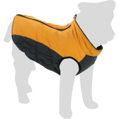 Afbeelding van &quot;Stijlvolle Gele Hondenjas met Rits Perfect voor de Winter!&quot; Geel / Rug 45cm I Hals 40cm Borst 60cm