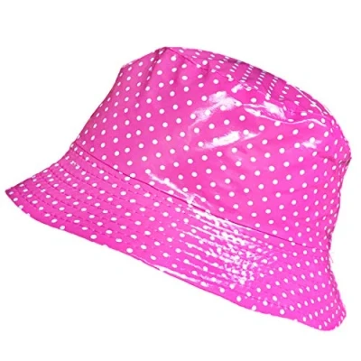 Afbeelding van TOUTACOO, Regenhoed, Rain Bob, Vinyl regenjas (05 Roze met stippen)