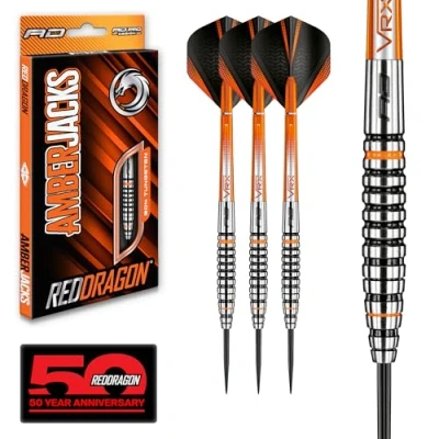 Afbeelding van RED DRAGON Amberjack 14: Steeltip Tungsten Dartpijlen Professioneel 23 gram