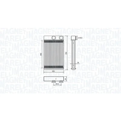 Afbeelding van MAGNETI MARELLI 350218478000 Warmtewisselaar