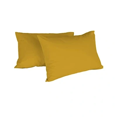 Afbeelding van Max color Kussensloop, 100% katoen, mosterd