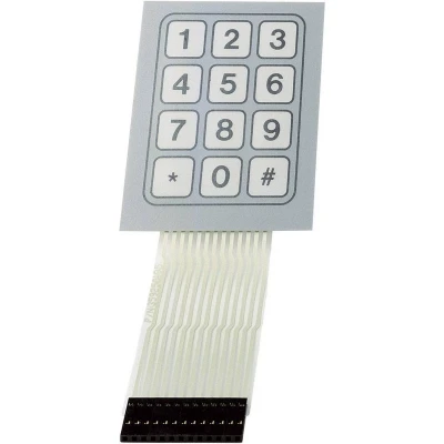 Afbeelding van TRU COMPONENTS SU709948 Folietoetsenbord Keypad matrix 1 x 12 stuk(s)