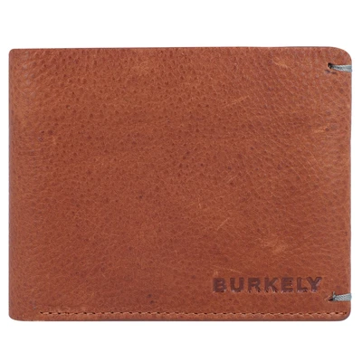 Afbeelding van Burkely Antique Avery Unisex Leren Portemonnee Billfold Laag Coin Cognac