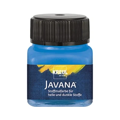 Afbeelding van Javana blauwe textielverf 20ml Voor licht en donker gekleurd textiel