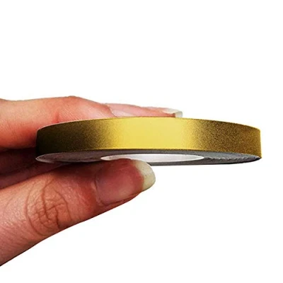 Afbeelding van 4R Quattroerre.it 10478 Trim Stripe Zelfklevende Strips voor Auto&#039;s, Goud, 7 mm x 10 mt