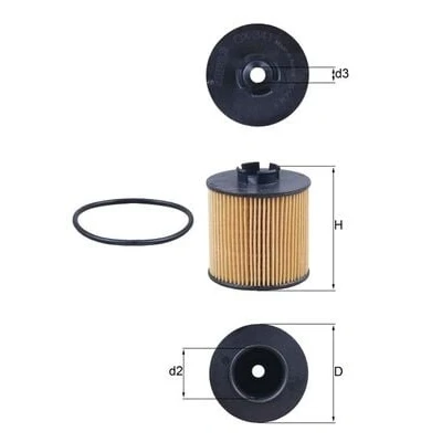 Afbeelding van Oliefilter MAHLE ORIGINAL OX 341D