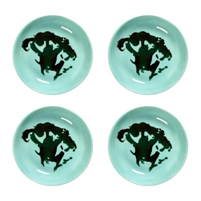 Afbeelding van Serax Yotam Ottolenghi Feast schotel S 11.5x2cm azure broccoli groen (set 4 stuks)