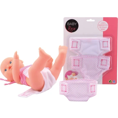 Afbeelding van Baby Rose stoffen luiers voor pop
