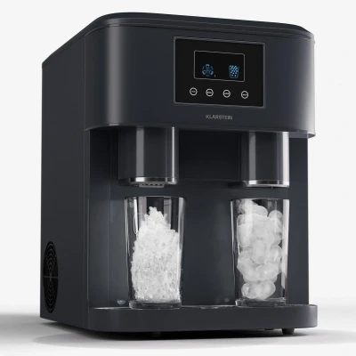 Afbeelding van Klarstein Eiszeit Crush Ijsblokjesmachine 2 Formaten Crushed ice Zwart