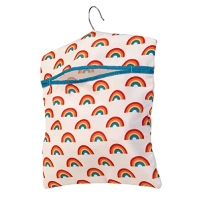 Afbeelding van Beldray hangtas kleding waslijn Peg houder regenboog 33x30cm