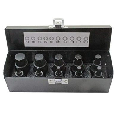 Afbeelding van 10st Impact HEX BIT Socket Set door US PRO Tools 1/2&quot; Drive 4mm tot 19mm inbussleutel