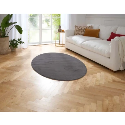 Afbeelding van Ovaal Vloerkleed Svea Grijs 120x170 Cm