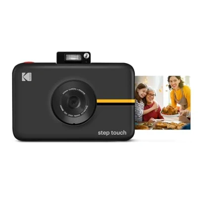 Afbeelding van KODAK Stap Touch Instant Camera met 3,5 inch LCD touchscreen (zwart) Bluetooth printer ZINK technologie, 1080p HD video, 10x Zoom &amp; app