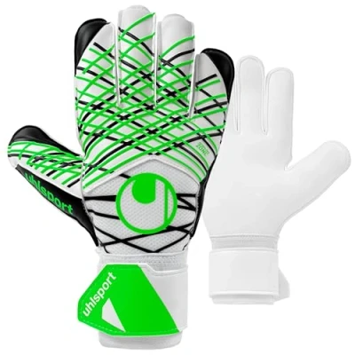 Afbeelding van Uhlsport Soft Advanced White Black Fluo Green Keepershandschoenen Maat 4