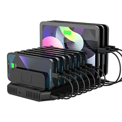 Afbeelding van Unitek 60 W USB laadstation 10 poorten, tablet multi met QC3.0 en instelbare verdeler voor meerdere apparaten