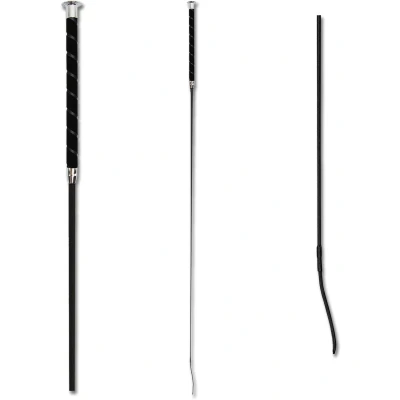 Afbeelding van Waldhausen Velours Dressuur Zweep Zilver 120 cm